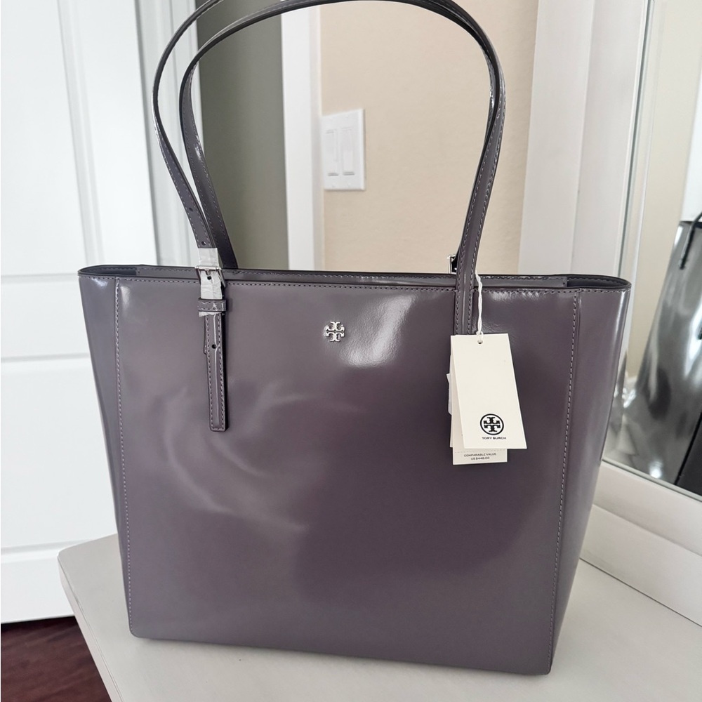 NWT 🔥Tory Burch Emerson Patent Leather Tote bag